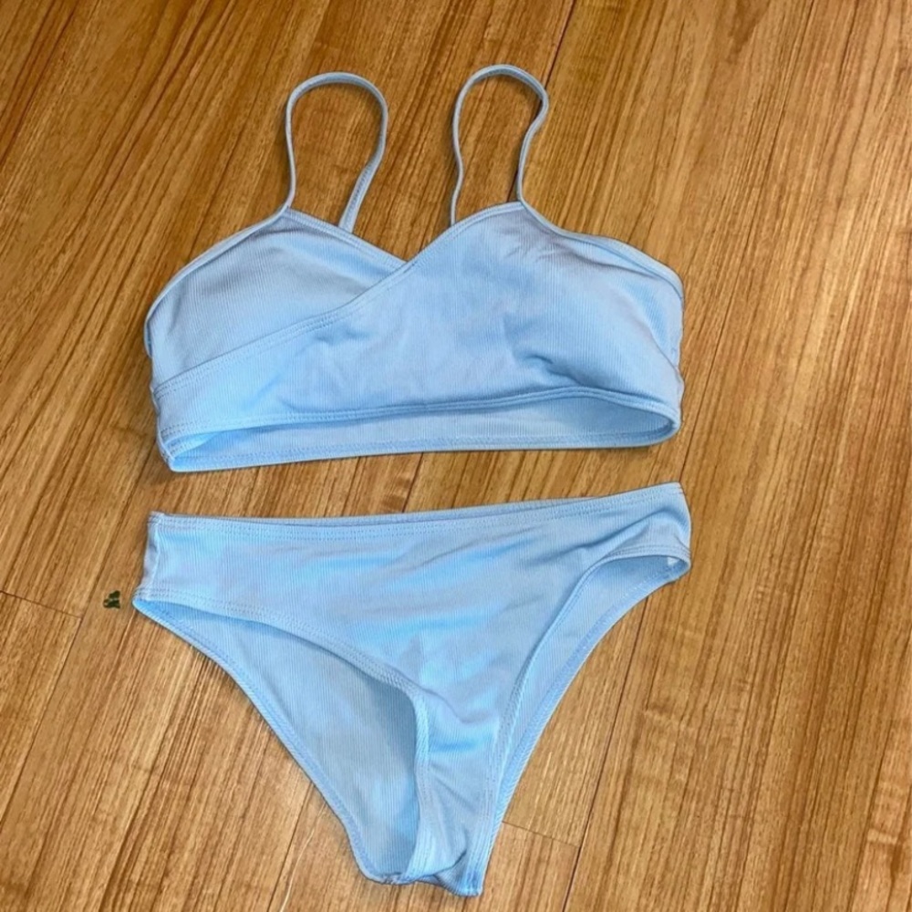 Girls baby blue bikini